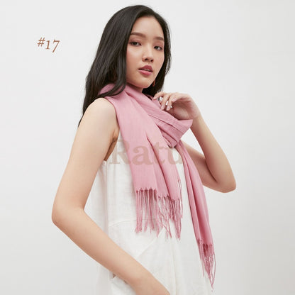 Plain Pashmina Cashmere 17