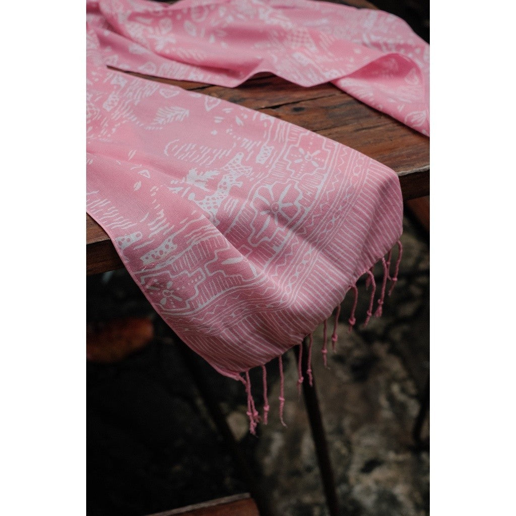 Scarf Batik AB7 Baby Pink