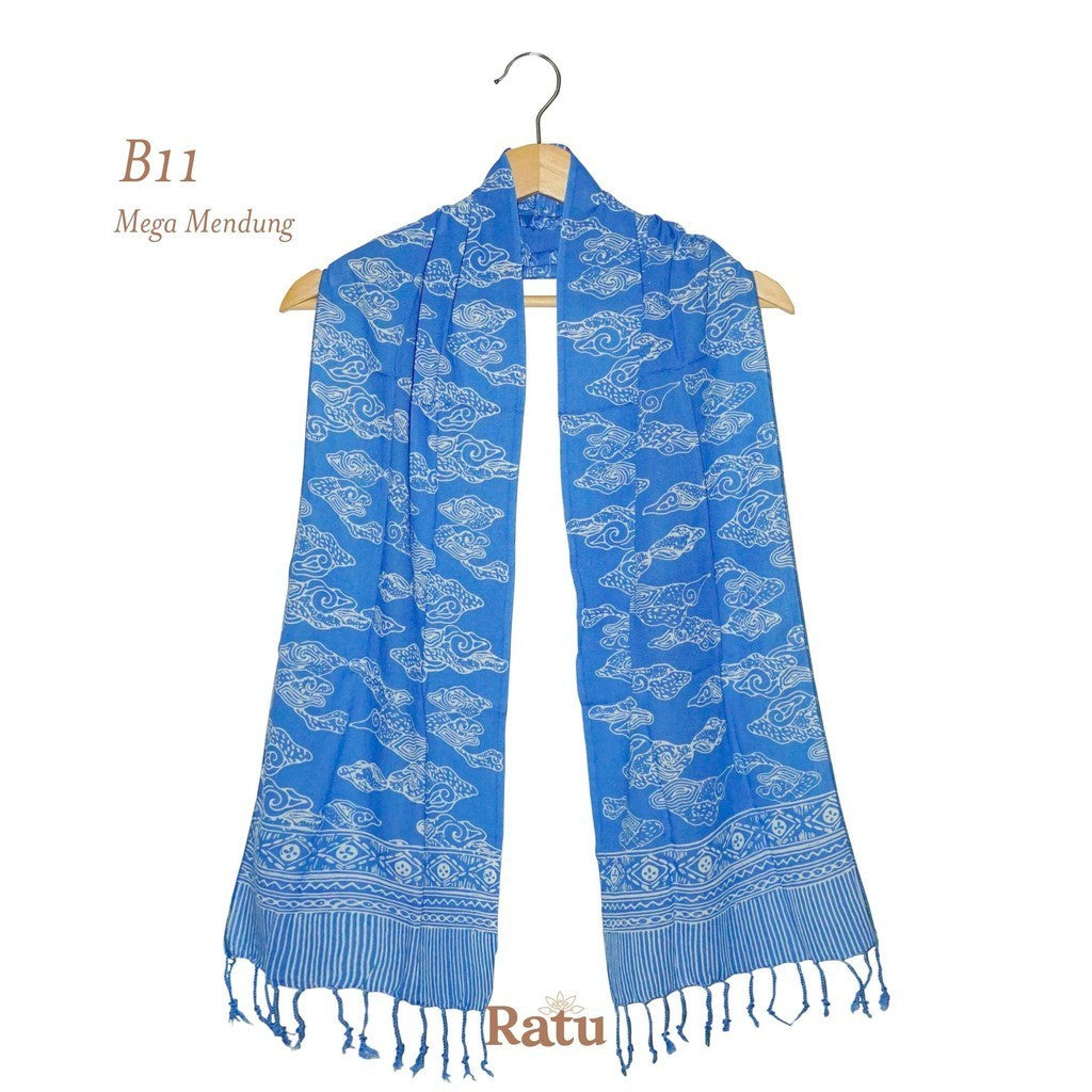 Scarf Batik B11 Blue
