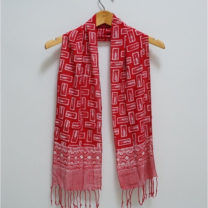 Scarf Batik D4 Red