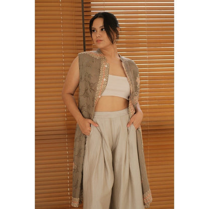Talitha Tunik in Green - Dress Outer Batik Kotak