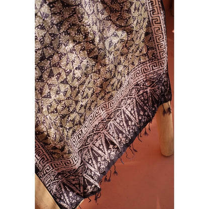 Scarf Batik Kicir - Greyish Blue and Green