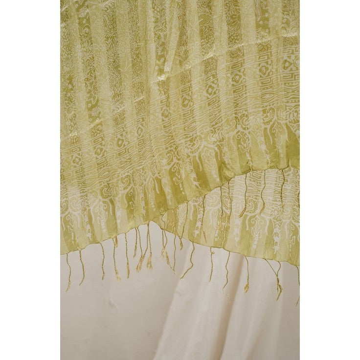 Selendang Batik Sutra Green 04
