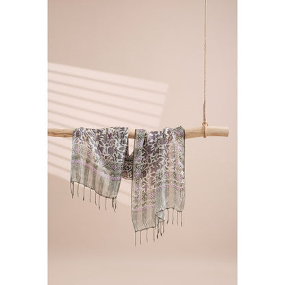 Syal Batik Sutra Green 04