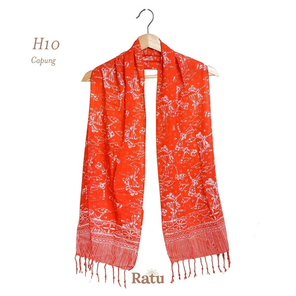Scarf Batik H10 Orange