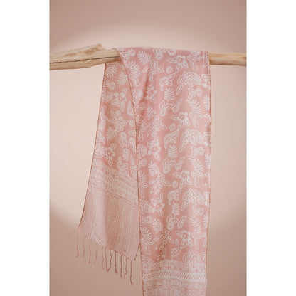 Scarf Batik TCL Daun 2 Cream