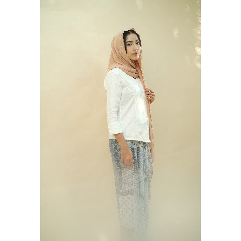 Embroidery Hijab Shawl - Flora - Milo