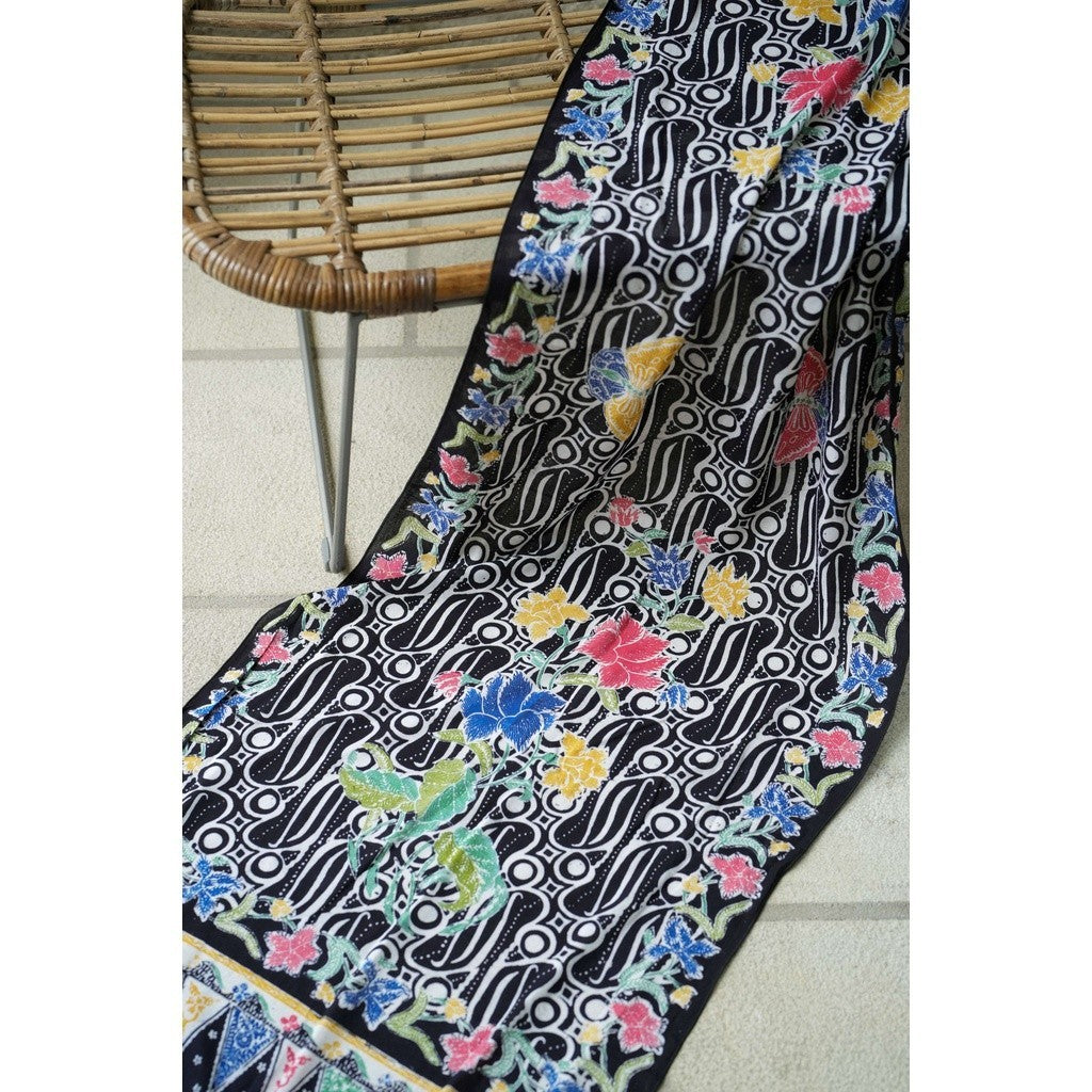 Selendang Batik Encim Parang 2 Black
