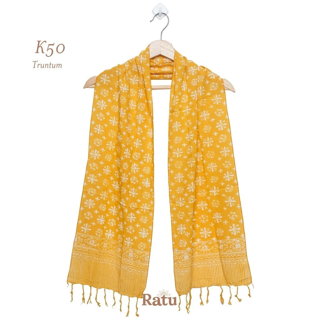 Scarf Batik K50 Yellow