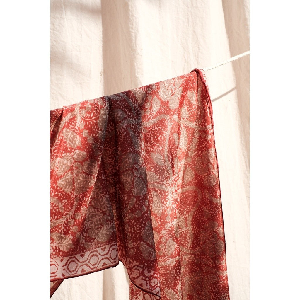Scarf Batik Ganggang Kombinasi - Pink
