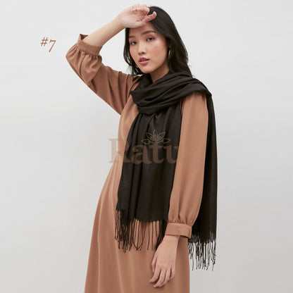 Plain Pashmina  Cashmere 07