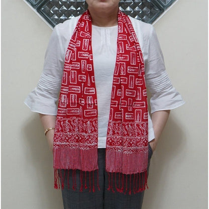 Scarf Batik D4 Red