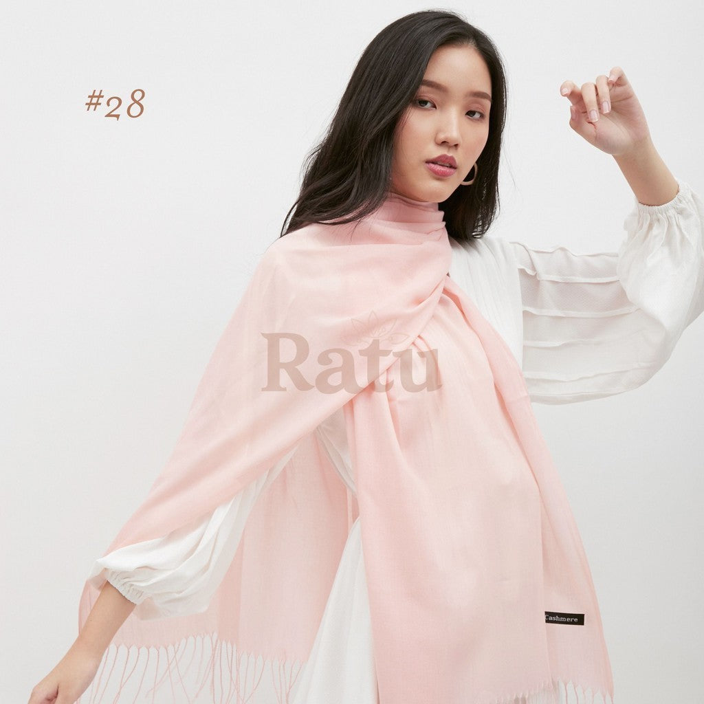 Plain Pashmina Cashmere 28