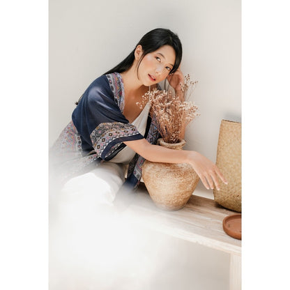 Isyana in Blue Outer