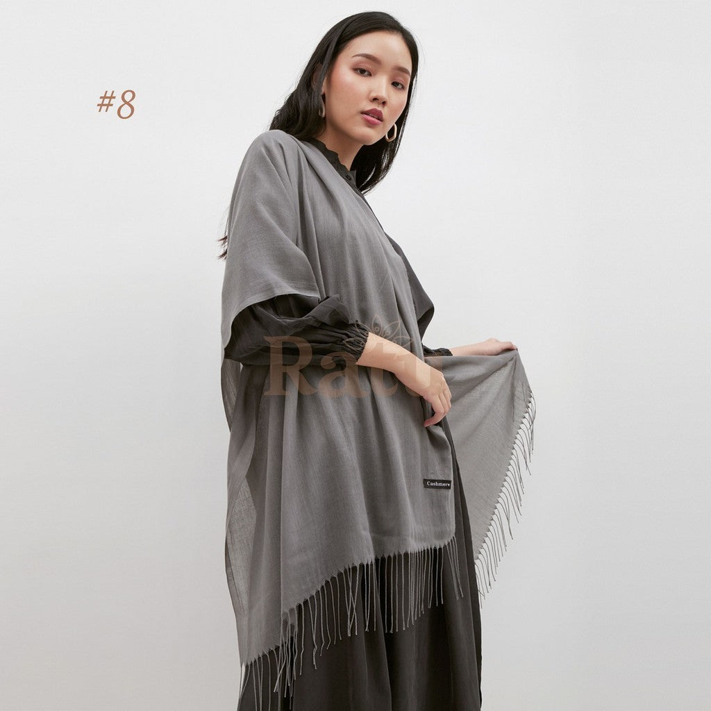 Plain Pashmina Cashmere 08