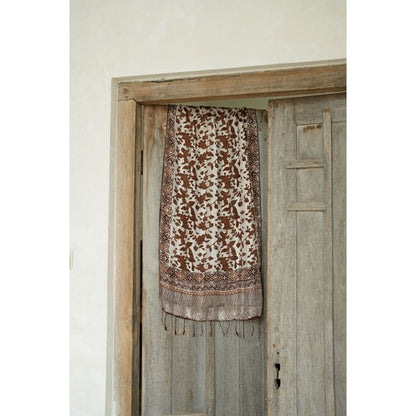 Syal Batik Sutra Brown 07