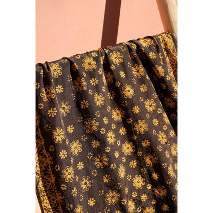 Scarf Batik Melati - Grey Gold