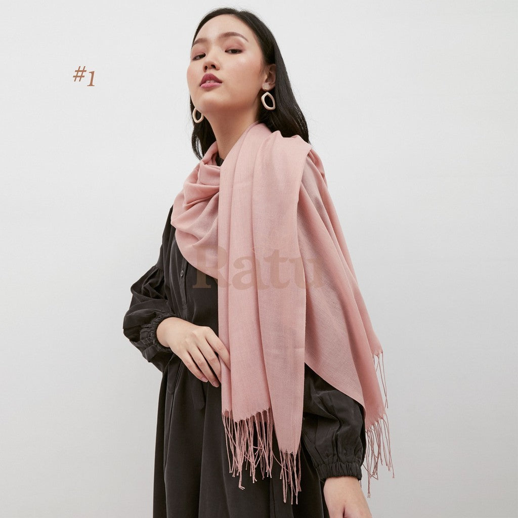 Plain Pashmina Cashmere 01