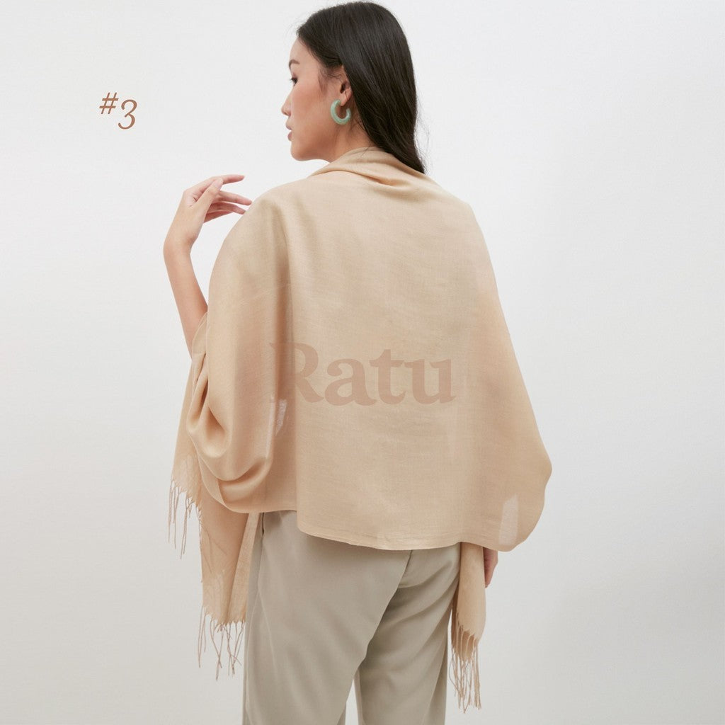 Plain Pashmina Cashmere 03