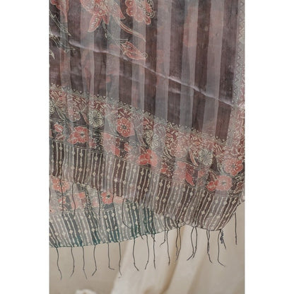 Selendang Batik Sutra Grey 05