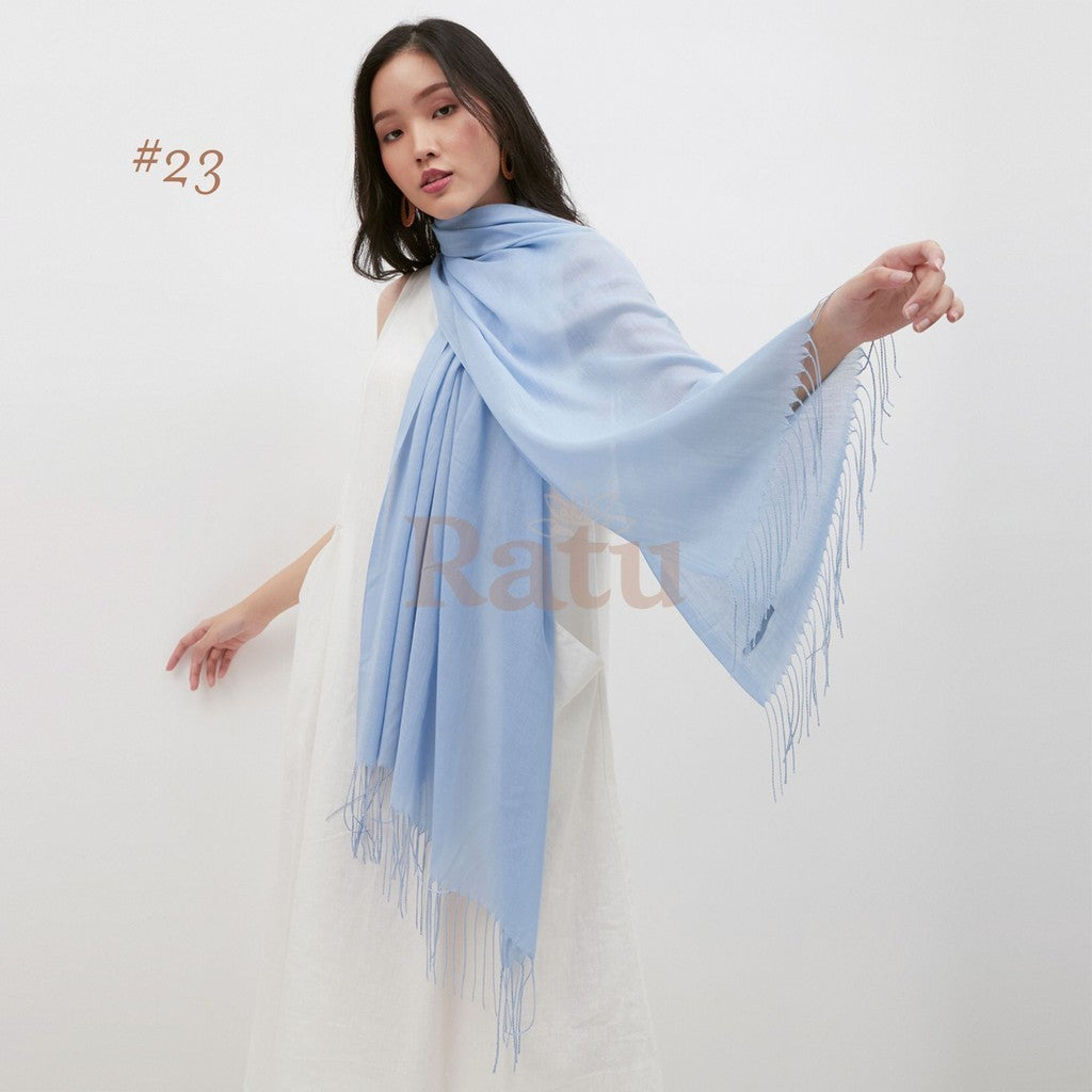 Plain Pashmina Cashmere 23