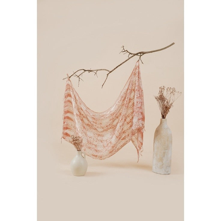 Syal Batik Sutra Cream 04