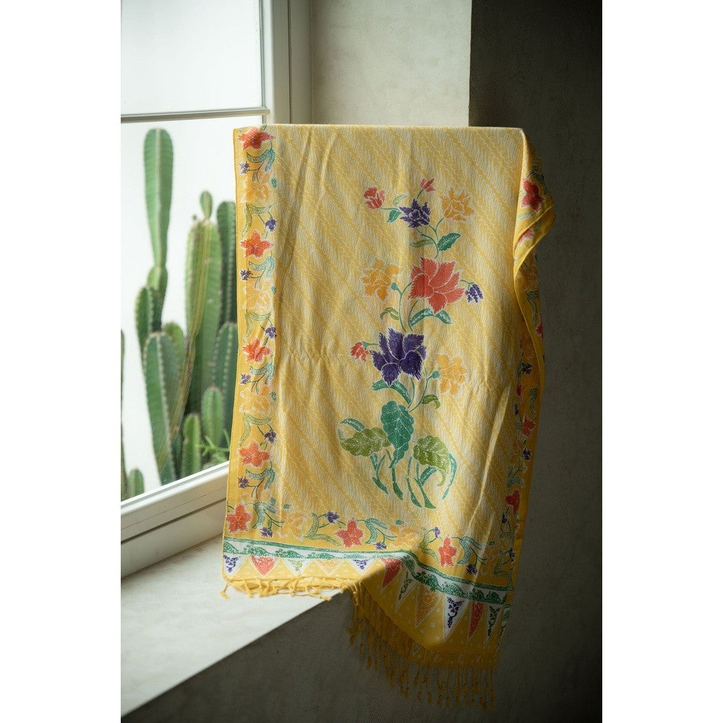 Selendang Batik Encim Parang 2 Yellow