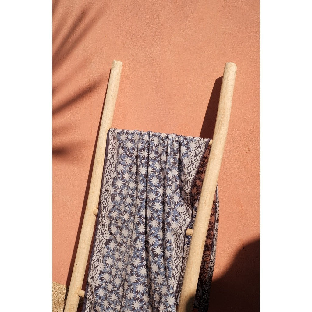 Scarf Batik Kawung - Greyish Blue