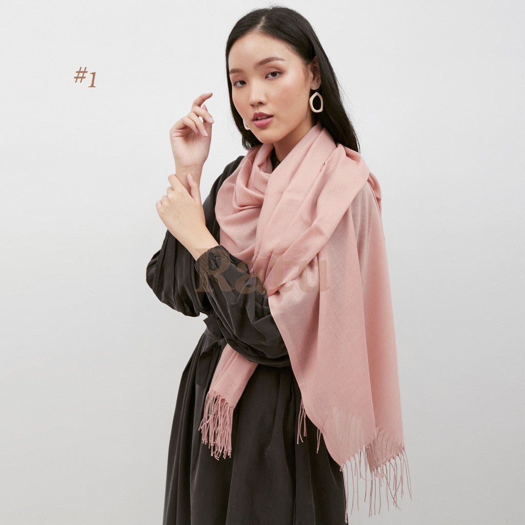 Plain Pashmina Cashmere 01