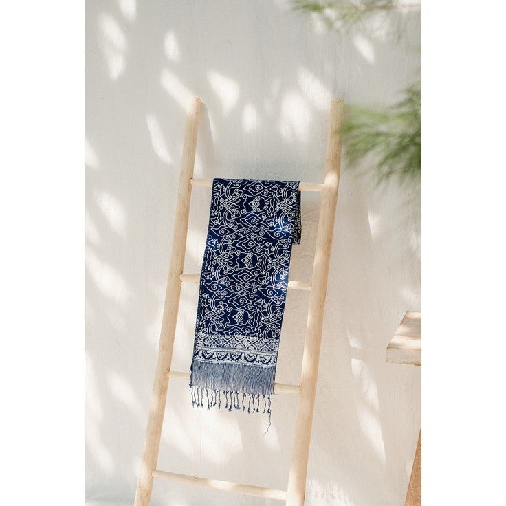 Scarf Batik TCC Mega Mendung Blue