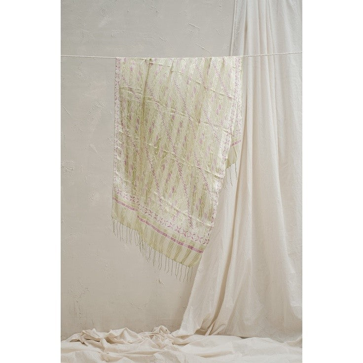 Selendang Batik Sutra Green 03