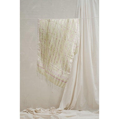 Selendang Batik Sutra Green 03