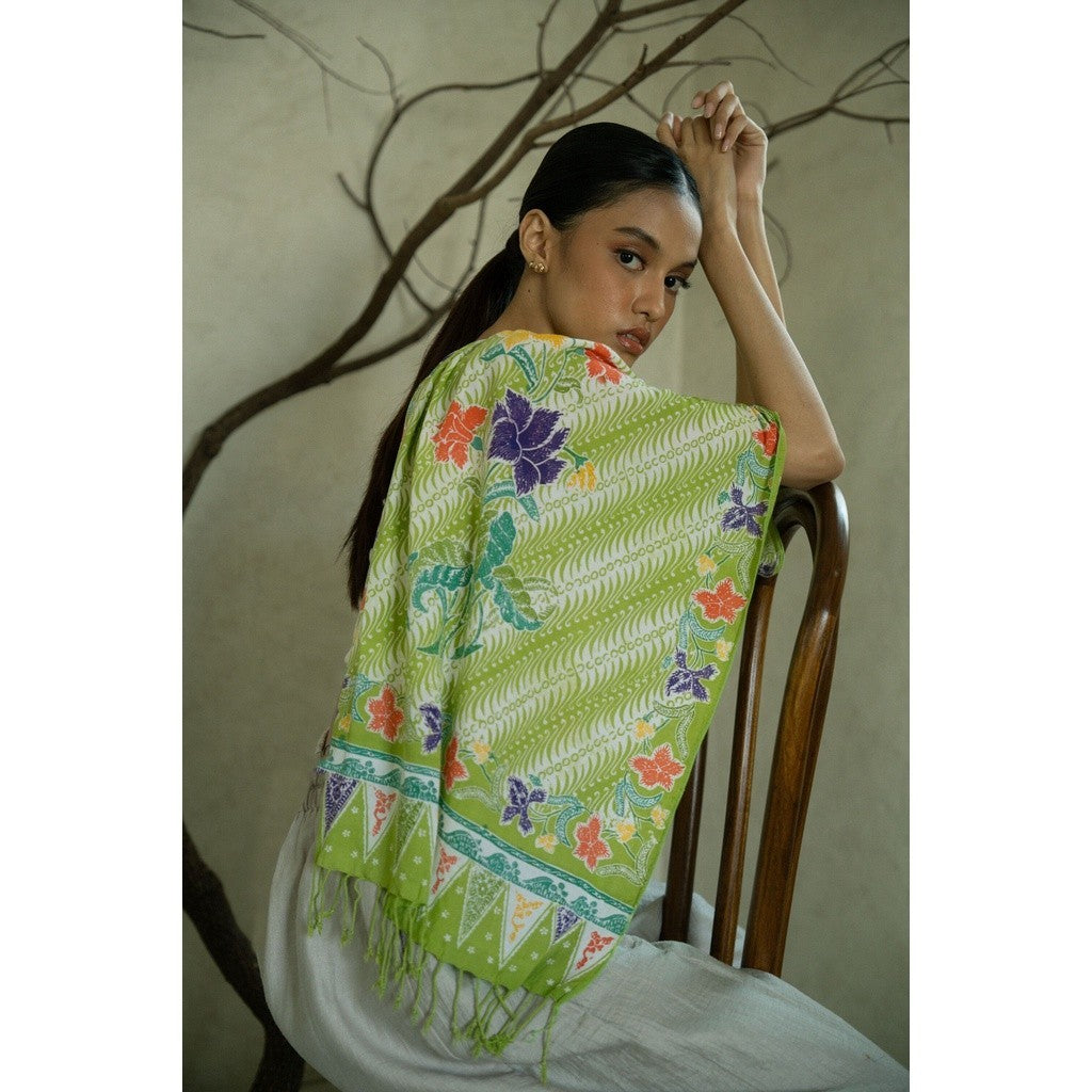 Selendang Batik Encim Parang 2 Green
