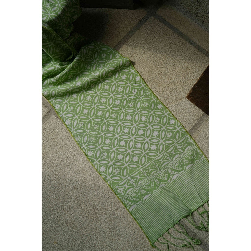 Scarf Batik TCi Kawung 3 Green