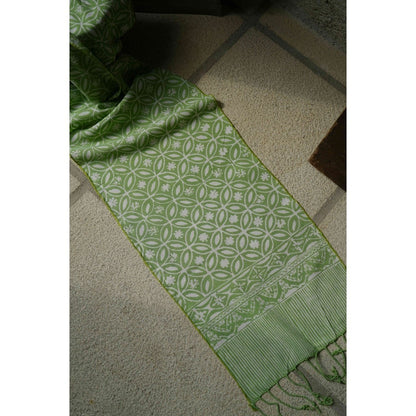 Scarf Batik TCi Kawung 3 Green