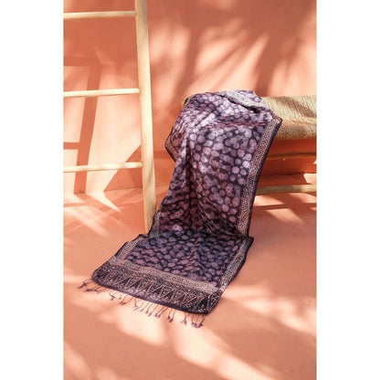 Scarf Batik Dot Melati - Purple