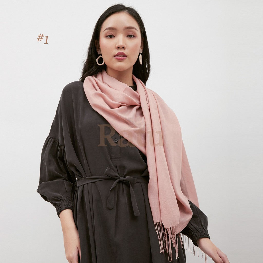 Plain Pashmina Cashmere 01