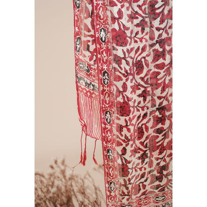 Syal Batik Sutra Pink 01