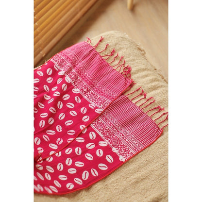 Scarf Batik Biji Kopi Red