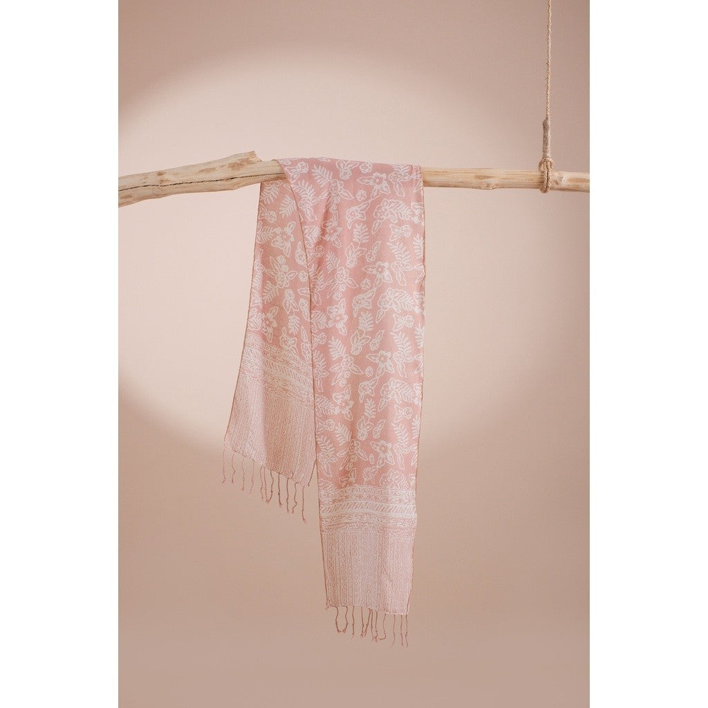 Scarf Batik TCL Daun 2 Cream