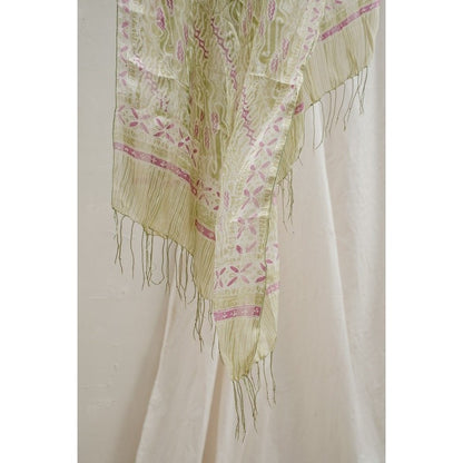 Selendang Batik Sutra Green 03