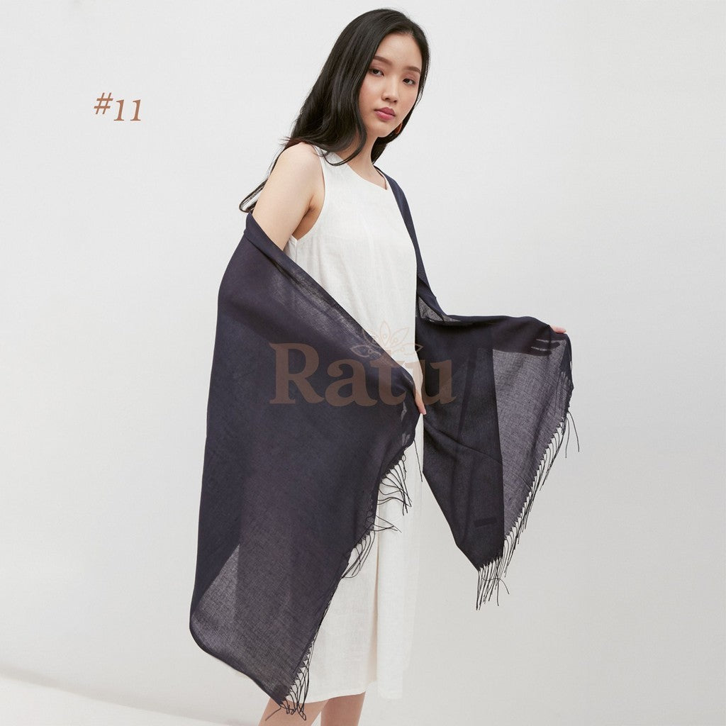Plain Pashmina  Cashmere 11