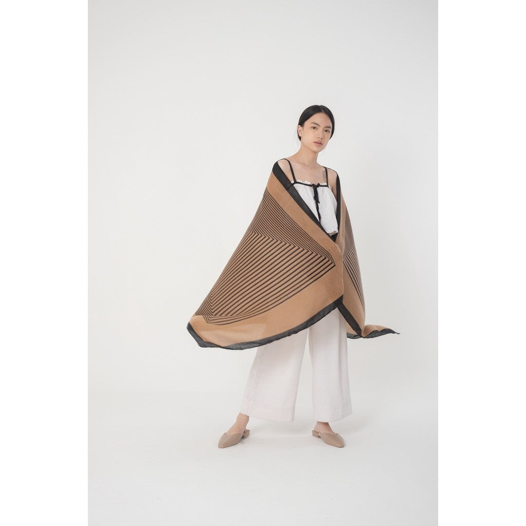 (DEFECT SALE) Muthia Brown Shawl