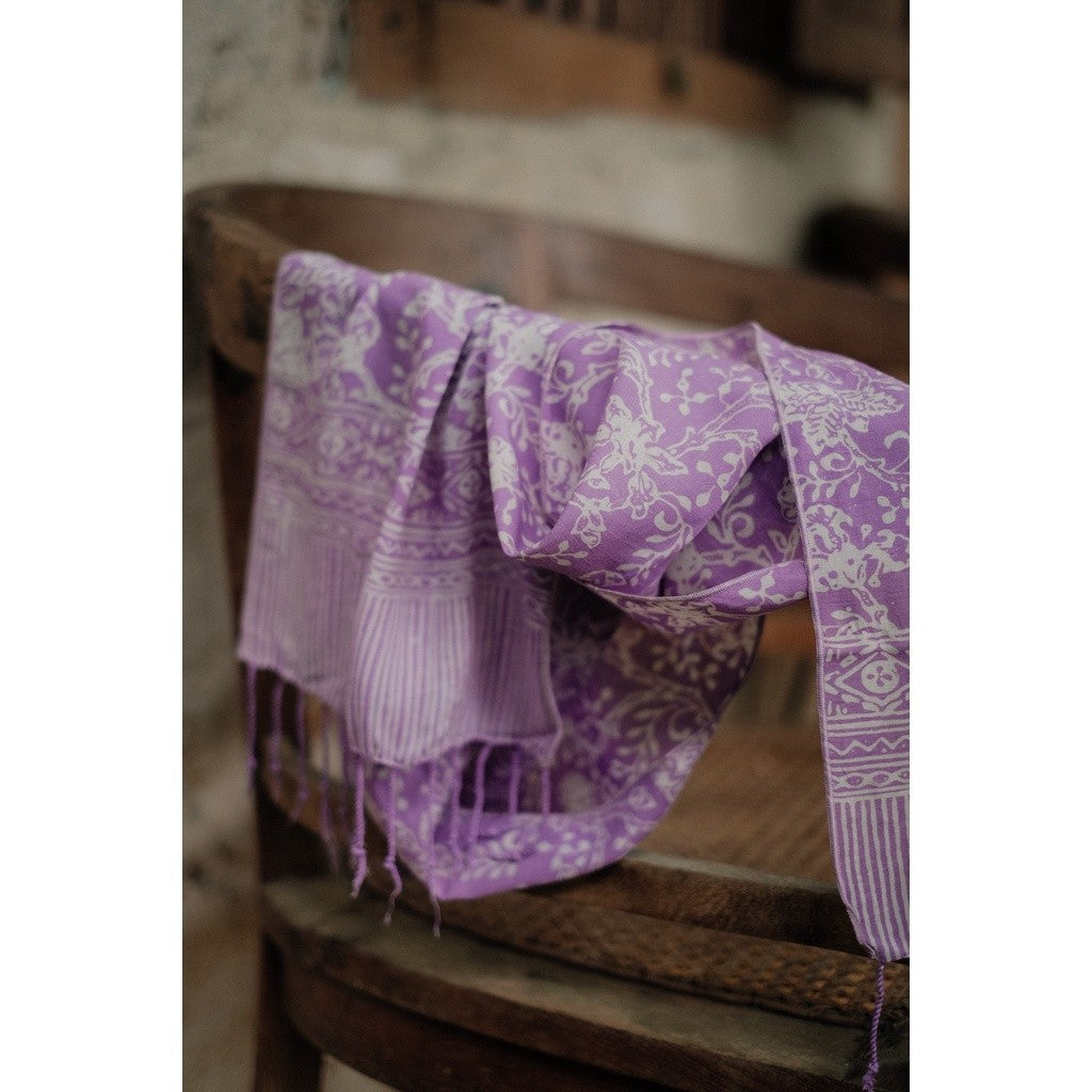 Scarf Batik J80 Purple