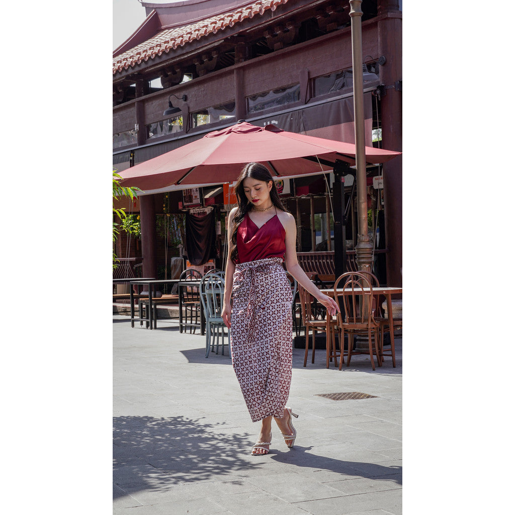 Jane Rok Lilit in Red - Batik Kawung