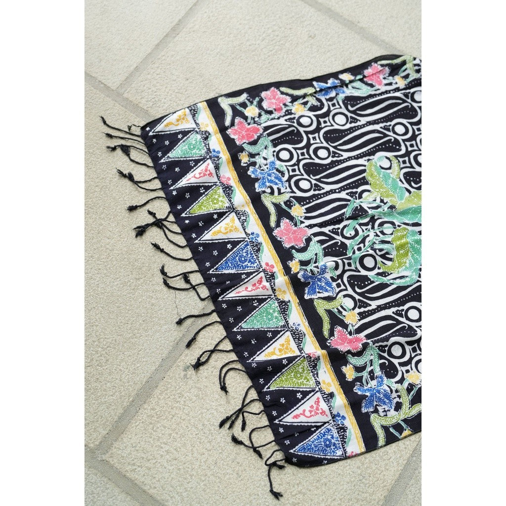 Selendang Batik Encim Parang 2 Black