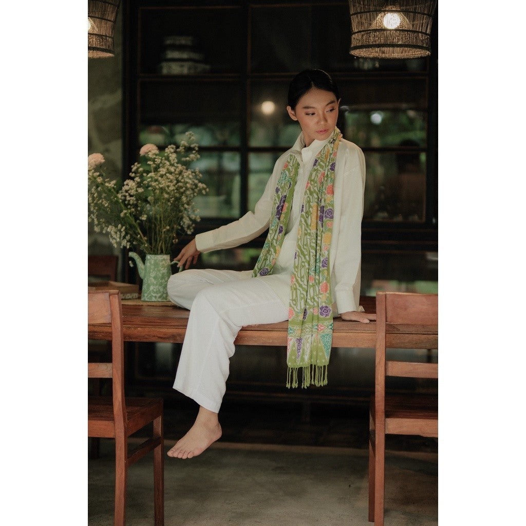 Selendang Batik Encim Green