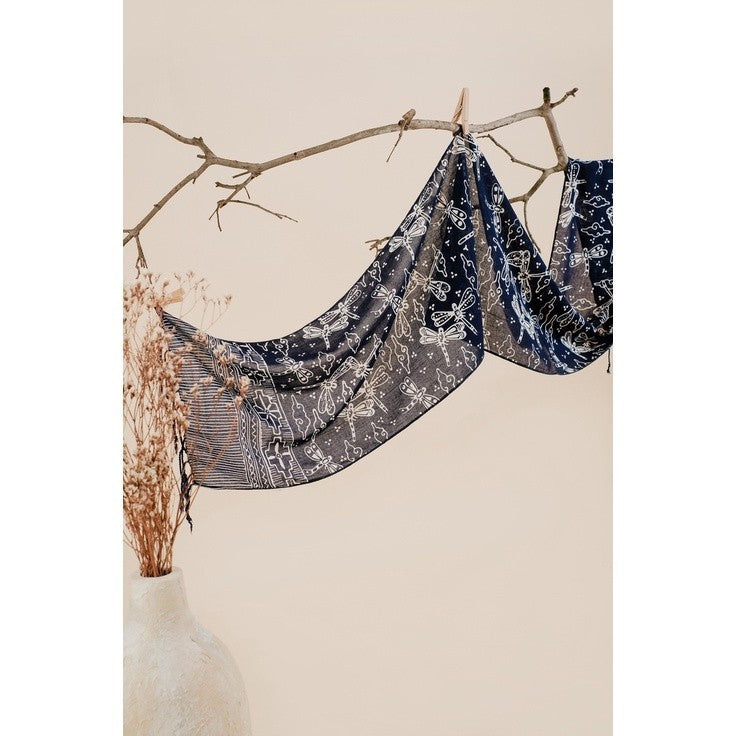 Scarf Batik C10 Blue