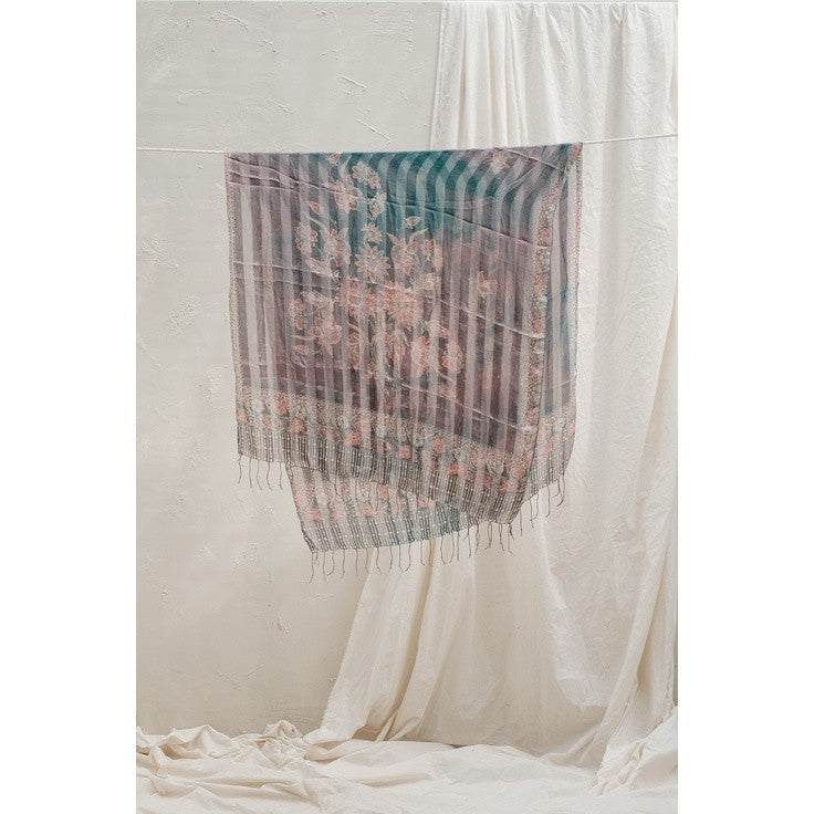 Selendang Batik Sutra Grey 05