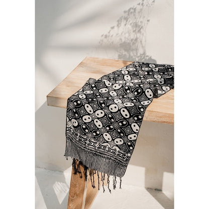 Scarf Batik TCE Kawung Black